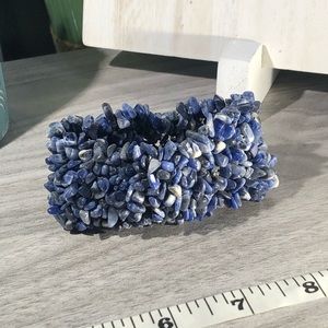 Lapis Chipped Bracelet